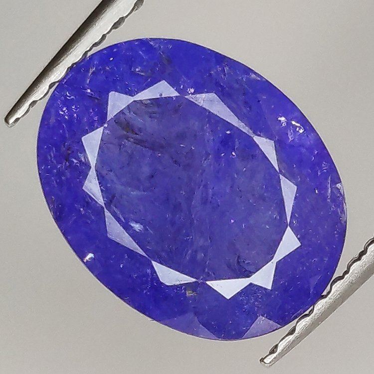 3.79ct Tanzanite taglio ovale 11.0x8.6mm