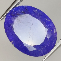 3.79ct Tanzanite oval cut 11.0x8.6mm