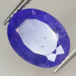 3.56ct Tanzanite taglio ovale 10.6x8.1mm