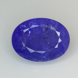 3.56ct Tanzanite taglio ovale 10.6x8.1mm