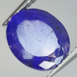 3.84ct Tanzanite cuope ovale 9.9x8.2mm