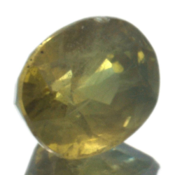 Zaffiro verde a taglio ovale da 1,40 ct, 6,69x5,27 mm