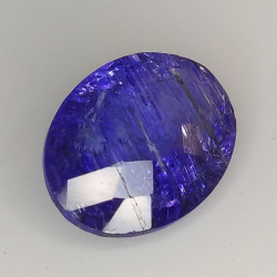 3.88ct Tanzanite taglio ovale 11.8x8.8mm