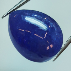 26.16ct Tanzanite pear cabochon 19.7x15.7mm