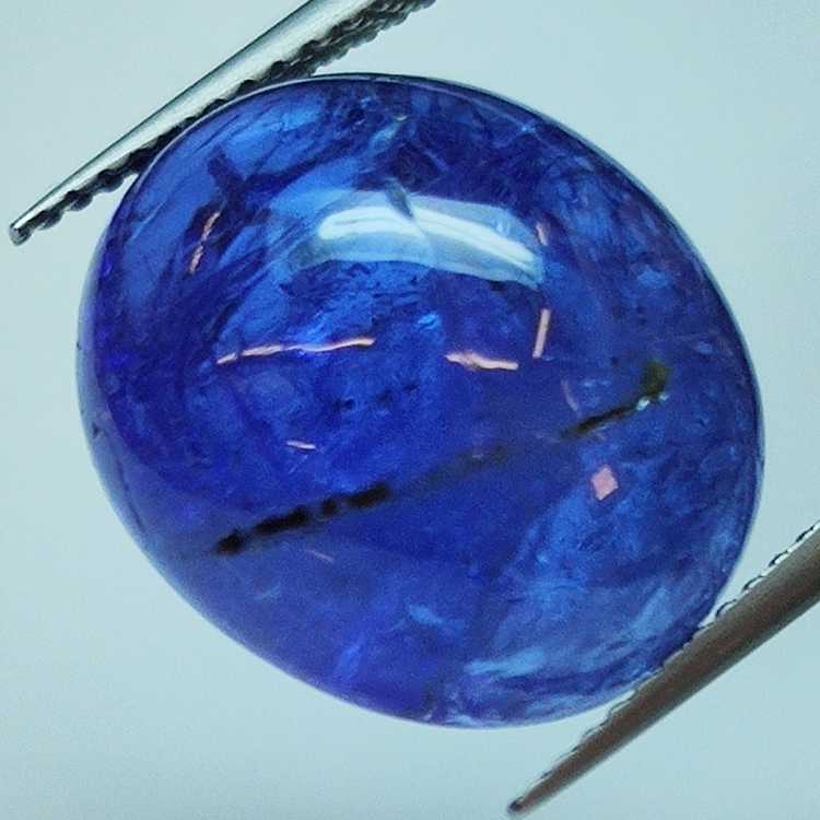 17.22ct Tanzanite cabochon oval 15.5x13.3mm