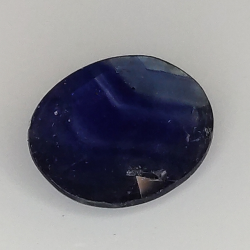 1.46ct Saphir Bleu coupe ovale 9.0x6.9mm