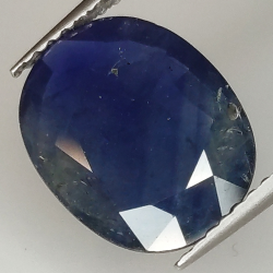 3.78ct Blue Sapphire coupe ovale 12.1x9.6mm