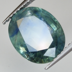 3.92ct Blauer Saphir Ovalschliff 10.6x8.6mm