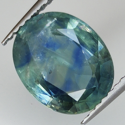 3.92ct Blauer Saphir Ovalschliff 10.6x8.6mm