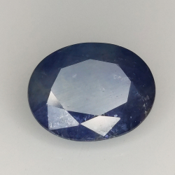 4.91ct Blauer Saphir Ovalschliff 11.3x9.1mm