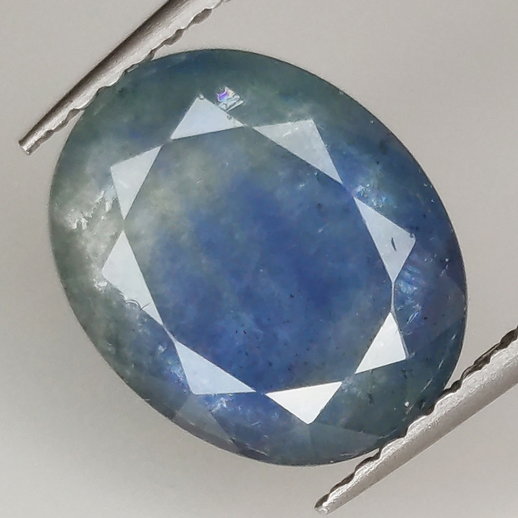 3.93ct Zafiro Azul talla oval 11.0x8.7mm