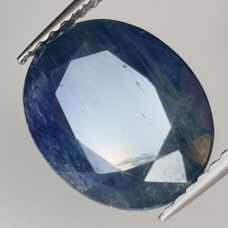 3.88ct Blue Sapphire oval cut 10.8x8.6mm