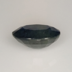 4.64ct Blue Sapphire silk effect oval cut 10.9x8.7mm