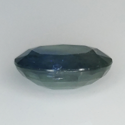 3.69ct Blue Sapphire silk effect oval cut 10.4x8.4mm