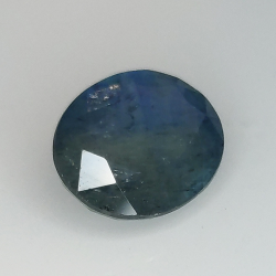 3.69ct Blue Sapphire silk effect oval cut 10.4x8.4mm