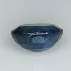 5.20ct Zafiro Azul talla oval 10.8x8.9mm