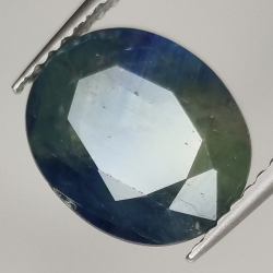 5.20ct Zaffiro blu taglio ovale 10.8x8.9mm