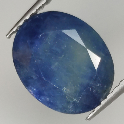 3.73ct Zaffiro blu taglio ovale 10.8x8.7mm