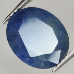 3.73ct Blauer Saphir Ovalschliff 10.8x8.7mm