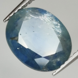 4.27ct Zaffiro blu taglio ovale 10.5x8.6mm