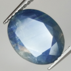 3.60ct Saphir Bleu coupe ovale 11.0x8.6mm