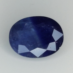 1.96ct Saphir Bleu coupe ovale 8.9x6.8mm