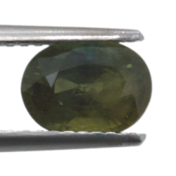 1,66ct. Green Sapphire Oval Cut