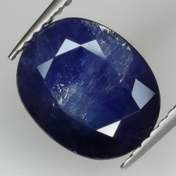 3.58ct Blauer Saphir Ovalschliff 9.8x8.0mm