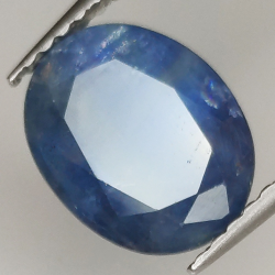 2.77ct Zafiro Azul talla oval 9.4x7.4mm