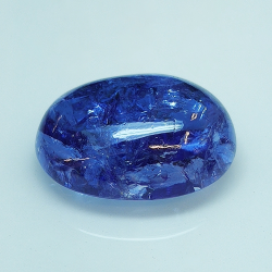 10.42ct Tanzanite cabochon ovale 15.1x11.9mm