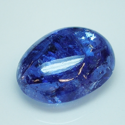 10.42ct Tanzanite cabochon ovale 15.1x11.9mm