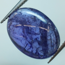 10.71ct Tansanite cabochon ovale 16.5x12.3mm