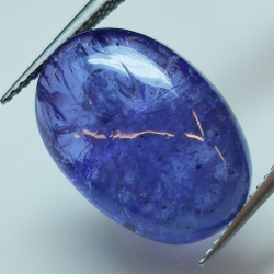 14.05ct Tansanite cabochon ovale 17.8x12.2mm