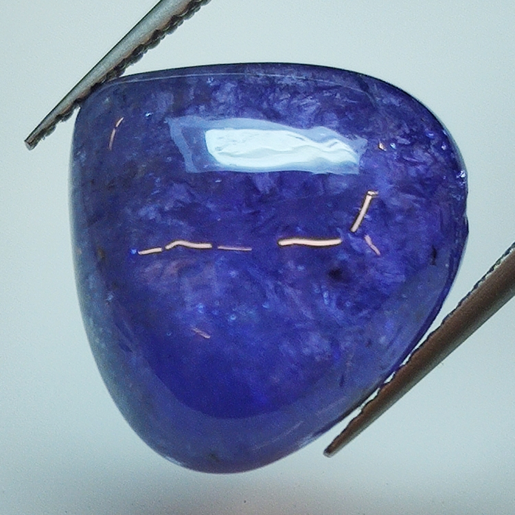 14.11ct Tanzanite cabochon pera 14.9x16.0mm