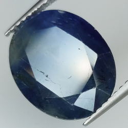 7.30ct Tansanit ovaleschliff 13.2x10.7mm