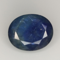 7.32ct Tanzanite coupe ovale 12.7x10.4mm