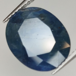 6.90ct Tansanit ovaleschliff 12.7x10.2mm