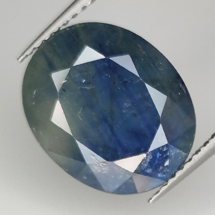 9.49ct Blauer Saphir Ovalschliff 13.6x11.3mm