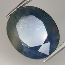 9.49ct Blauer Saphir Ovalschliff 13.6x11.3mm