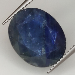 8.42ct Blue Sapphire oval cut 12.9x10.4mm