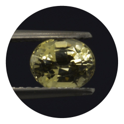 1,49ct. Yellow Sapphire Oval Cut