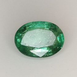 1.20ct Smaragd Ovalschliff 8.1x6.1mm