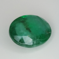 3.06ct Emerald oval cut 10.8x8.9mm