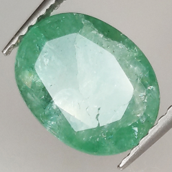 2.75ct Esmeralda talla oval 9.9x7.6mm