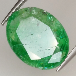 2.08ct Emerald oval cut 10.4x8.1mm