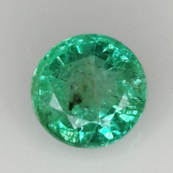 1.62ct Emeraude coupe ronde 7.3x7.2mm