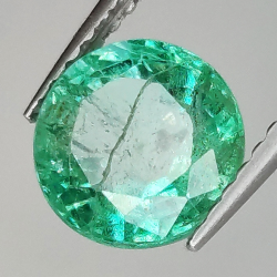 1.62ct Emerald round cut 7.3x7.2mm