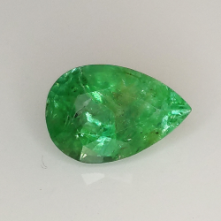 1.32ct Émeraude coupe poire 9.1x6.1mm