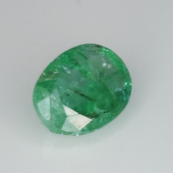 1.81ct Smaragd Ovalschliff 9.0x6.9mm