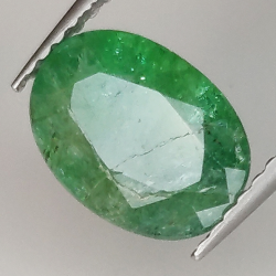 1.78ct Emerald oval cut 9.6x7.0mm